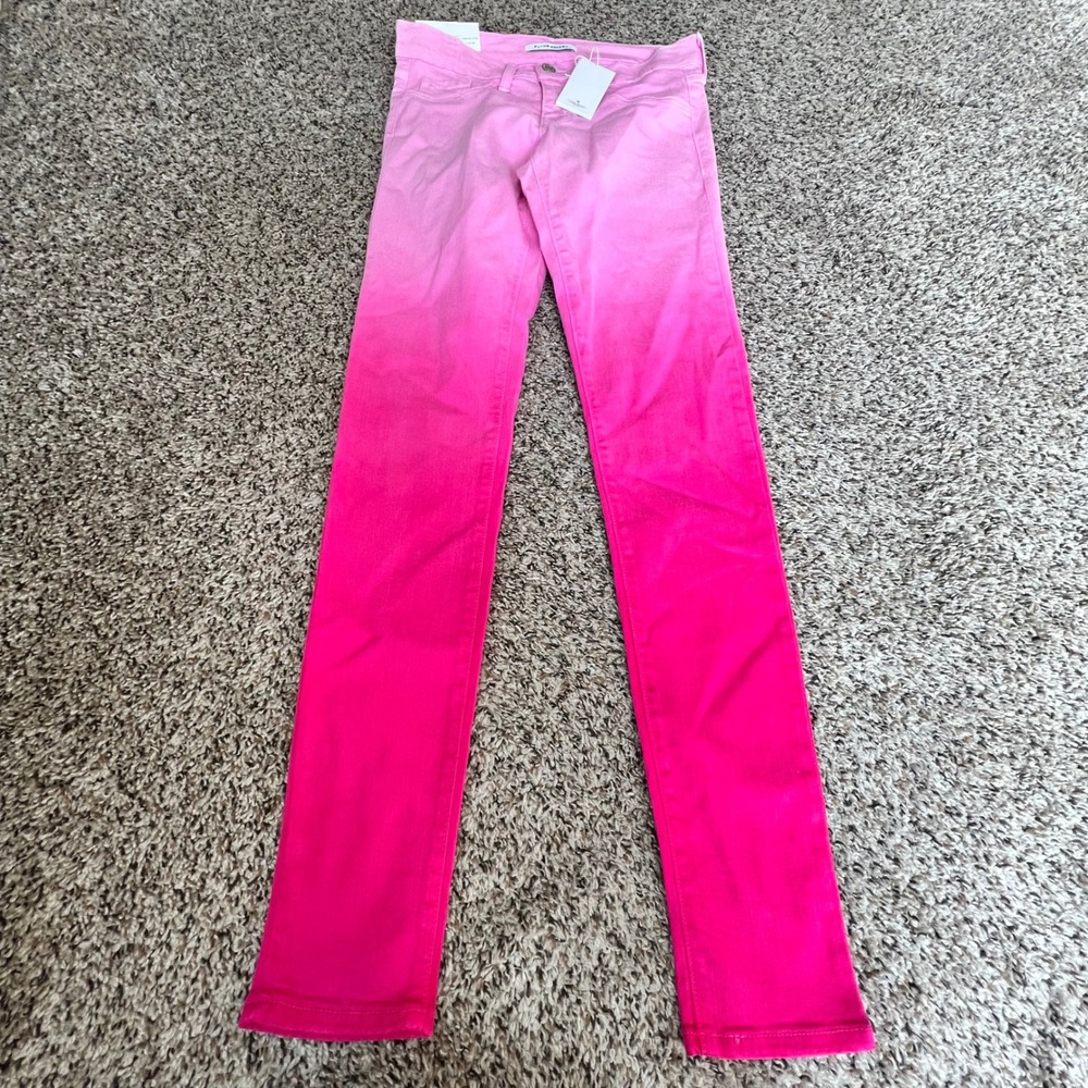 Flying Monkey Ombre Pink Skinny Jeans Size 27 Dip Dye Stretch‎ Casual Festival